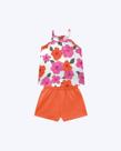 Conjunto Blusa Regata com Alcinha Estampada e Shorts Infantil Feminino Kyly 1001275