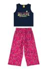 Conjunto Blusa Regata Com Calça Pantacourt Believe Kids