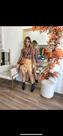 conjunto blusa saia e bolsa