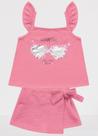 Conjunto blusa/saia shorts feminino 13147