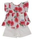 Conjunto Blusa + Short Bebê Menina Verão Chuquinha Ref 2845