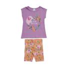 Conjunto Blusa Short Roupa Bebê Menina Calor Verão Malwee
