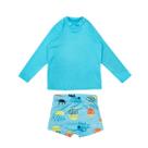 Conjunto Blusa + Sunga Infantil Menino Praia Proteção Solar