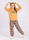 Conjunto Blusão Capuz e Calça Em Moletom Meow