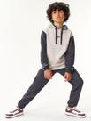 Conjunto Blusão Color Block E Calça Cinza E Chumbo Catavento