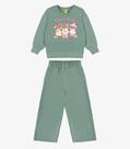 Conjunto Blusão Com Calça Feminina Rovi Kids Verde