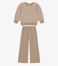 Conjunto Blusão Com Calça Feminino Rovi Kids Marrom