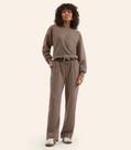 Conjunto Blusão Com Calça Feminino Rovitex Marrom