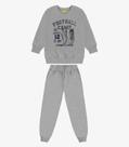 Conjunto Blusão com Calça Moletom Rovi Kids Cinza