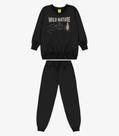 Conjunto Blusão com Calça Moletom Rovi Kids Preto