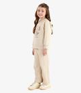 Conjunto Blusão Com Calça Wide Moletom Rovi Kids Bege