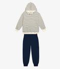 Conjunto Blusão com Capuz com Calça Azul