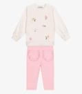 Conjunto Blusão Com Legging Menina Trick Nick Bege