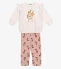 Conjunto Blusão com Legging Menina Trick Nick Bege Conjunto Blusão com Legging Menina Trick Nick Bege