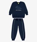 Conjunto Blusão e Calça Moletom Rovi Kids Azul