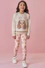 Conjunto Blusão em Moletom e Legging em Fleece Kukiê