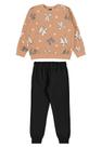 Conjunto Blusão Laços Corações Bee Loop