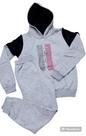 Conjunto Blusão Moletom Capuz Forrado menina 14 16 18 anos TWO COLORS veste 6 8 10 anos