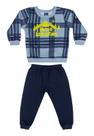Conjunto Blusão Xadrez e Calça Bebê Menino Bee Loop