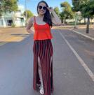 Conjunto blusinha com saia de malha
