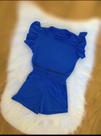Conjunto blusinha e jhorts azul