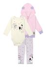 Conjunto Body 3 peças Estampado Infantil Abrange Conjunto Body 3 peças Estampado Infantil Abrange