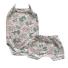 Conjunto Body Alcinha Roupa Bebê Menina Verão Short Infantil
