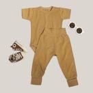 Conjunto Body Basic Manga Curta e Mijão Abraço - 2 Peças Linha Cheirinho de Neném