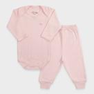 Conjunto Body Bebê Manga Longa em Malha Lisa - Baby Duck