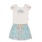 Conjunto body bordado saia-tule tiffany le bhua