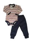 Conjunto Body Botão Estampado