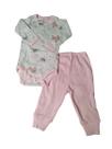 Conjunto Body Botão Estampado Com Calça Lisa