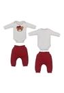 Conjunto Body Calça Vermelha Menina Upi Uli