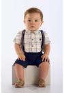 Conjunto Body Camisa e Bermuda Bebê Up Baby