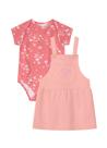 Conjunto Body Cotton / Salopete Moletinho 260730090959 BRANDILI - G - Rosa