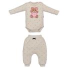 Conjunto Body Culote Bebê Menina Lilian Inverno Upi Uli -