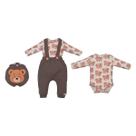 Conjunto Body Culote Bebê Menino Compact Fleece Caco Upi Uli -