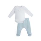 Conjunto Body e Calça Jacquard Urso Azul - Dedeka Tamanho:P