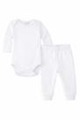 Conjunto Body e Calça Ribana Branco Caramell Kids Conjunto Body e Calça Ribana Branco Caramell Kids