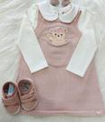 Conjunto body e salopete