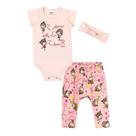 Conjunto Body Infantil Menina Dance Com Faixinha