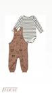 Conjunto body jardineira