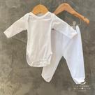 Conjunto Body Longo e Calça Algodão Egípcio - Branco Conjunto Body Longo e Calça Algodão Egípcio - Branco