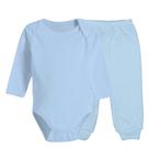 Conjunto Body Longo e Mijão Roupas de Bebê Menino e Menina