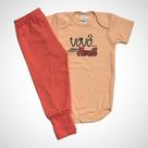 Conjunto Body Manga Curta e Calça Lívia Tamanho G