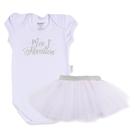 Conjunto Body Manga Curta e Saia de Tule Primeiro Réveillon