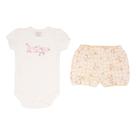 Conjunto Body Manga Curta e Shorts com Babado Suedine - Passarinhos - Mini & Co. Tamanho:M Conjunto Body Manga Curta e Shorts com Babado Suedine - Passarinhos - Mini & Co. Tamanho:M