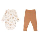 Conjunto Body Manga Longa com Mijão Pé Reversivel - Forest - Mini & Co. Tamanho:GG