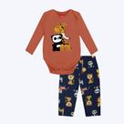 Conjunto Body Manga Longa e Calça Moletom Bebê Menino Kyly 1000722 Conjunto Body Manga Longa e Calça Moletom Bebê Menino Kyly 1000722