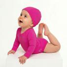Conjunto Body Natação Bebê com Touca Proteção UV 50+ Pink Everly Conjunto Body Natação Bebê com Touca Proteção UV 50+ Pink Everly